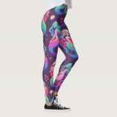 Zeemeermin en Marine Motieven Leggings (Rechts)