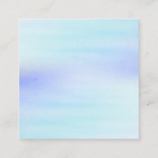 Zeemeermin en Oceaan Waterverf Registry Informatiekaartje (Achterkant)