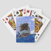Zeemeermin- en oceaanspelkaarten pokerkaarten (Achterkant)