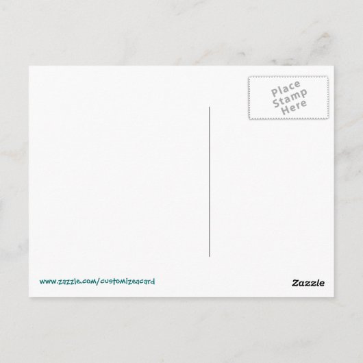 Zeemeermin en octopus briefkaart (Achterkant)