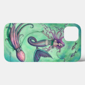Zeemeermin en Octopus Fantasie Kunst Illustratie Case-Mate iPhone Case (Achterkant (horizontaal))