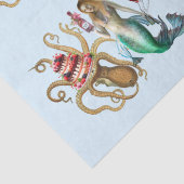 Zeemeermin en Octopus Party Tissue Paper Tissuepapier (Detail)
