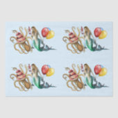 Zeemeermin en Octopus Party Tissue Paper Tissuepapier (Voorkant)