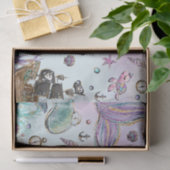 Zeemeermin en piraat onder het Zee Ontkoppeling Tissuepapier (Geschenk)