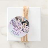 Zeemeermin en Piraat Onder het Zee Zwembad Verjaar Bedankjes Labels (In situ)