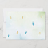 Zeemeermin en Piraten Verjaardagsuitnodiging Kaart (Achterkant)