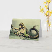 Zeemeermin en Rozen Kaart (Gele Bloem)