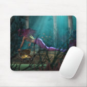 Zeemeermin en schat - MOUSEPAD Muismat (Met muis)