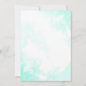 Zeemeermin en schildpad verjaardagsuitnodiging Ond Kaart (Achterkant)