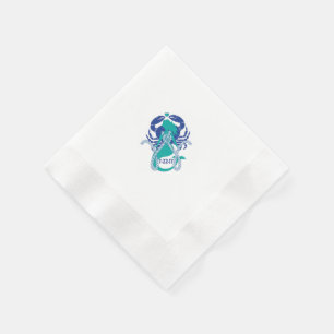 Zeemeermin en Sealife Cocktail servetten