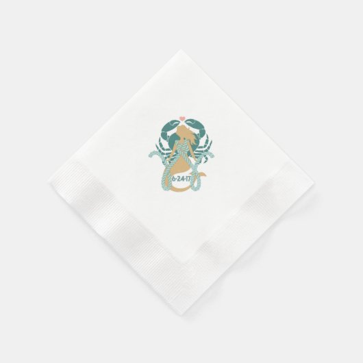 Zeemeermin en Sealife Cocktail servetten voor Kati (Hoek)