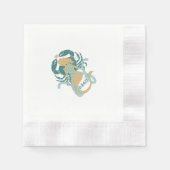 Zeemeermin en Sealife Cocktail servetten voor Kati (Voorkant)