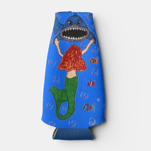 Zeemeermin en Shark Bottle Cooler (Voorkant)