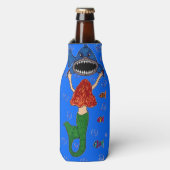 Zeemeermin en Shark Bottle Cooler (Fles Voorkant)
