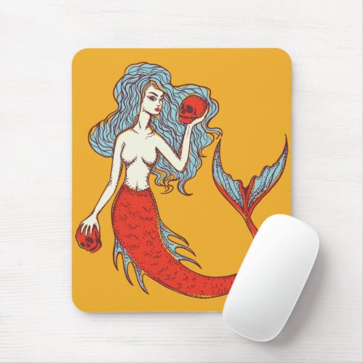 Zeemeermin en Skulls Muismat (Met muis)