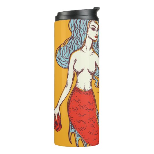 Zeemeermin en Skulls Thermosbeker (Gedraaid links)