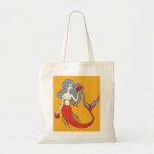 Zeemeermin en Skulls Tote Bag (Voorkant)