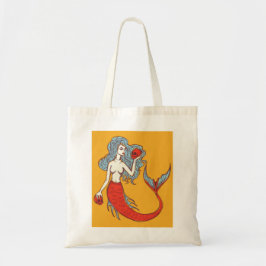 Zeemeermin en Skulls Tote Bag