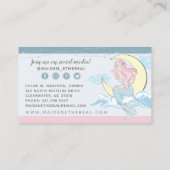 Zeemeermin en sterren: mystieke haar / schoonheid  visitekaartje (Achterkant)