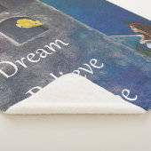 Zeemeermin en vis op het onderzeese kasteel sherpa deken (3/4)