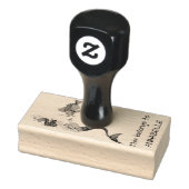 zeemeermin en vis rubberstempel (Stempel)
