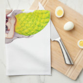 Zeemeermin en vriend theedoek (Quarter Fold)