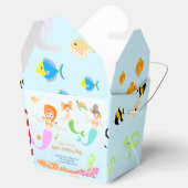 Zeemeermin en vrienden girly Verjaardagsfeest Bedankdoosjes (Geopend)