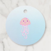 Zeemeermin en vrienden girly Verjaardagsfeest Bedankjes Labels (Achterkant)