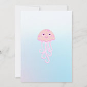 Zeemeermin en vrienden girly Verjaardagsfeest Bedankkaart (Achterkant)