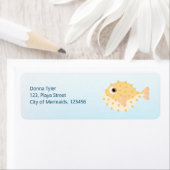 Zeemeermin en vrienden girly Verjaardagsfeest Etiket (Insitu)