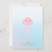 Zeemeermin en vrienden girly Verjaardagsfeest Kaart (Achterkant)