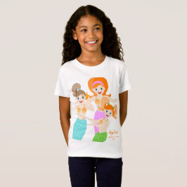 Zeemeermin en vrienden girly Verjaardagsfeest T-shirt