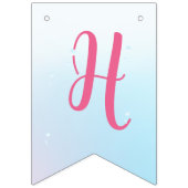 Zeemeermin en vrienden girly Verjaardagsfeest Vlaggetjes (Tweede vlag)