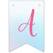 Zeemeermin en vrienden girly Verjaardagsfeest Vlaggetjes (Derde vlag)