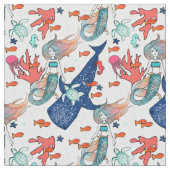 Zeemeermin en walvishaai stof (Close Up)