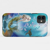Zeemeermin en Zee schildpad Case-Mate iPhone Case (Achterkant (horizontaal))