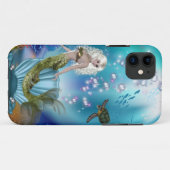 Zeemeermin en Zee schildpad Case-Mate iPhone Case (Achterkant (horizontaal))