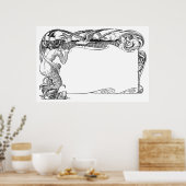 Zeemeermin en zeegarenden poster (Keuken)