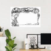 Zeemeermin en zeegarenden poster (Thuiskantoor)