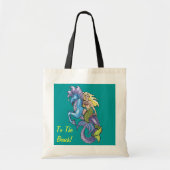 Zeemeermin en Zeepaardje Naar De Strandtas Tote Bag (Voorkant)