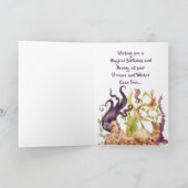 Zeemeermin en zeepaardje onder het Zee Beach Verja Kaart (Binnen)