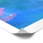 Zeemeermin en zeepaardjes, kleurrijk poster (Hoek)