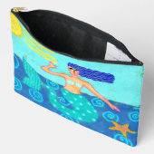 Zeemeermin en Zeester Abstracte Kunst Etui (Open)