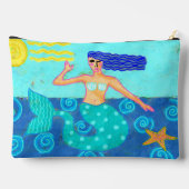 Zeemeermin en Zeester Abstracte Kunst Etui (Achterkant)