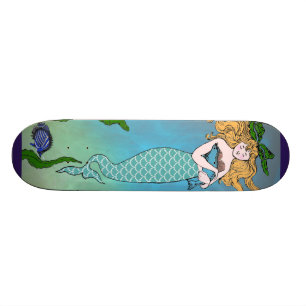 Zeemeermin en zegel persoonlijk skateboard