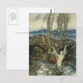 Zeemeermin en zwaardsman briefkaart (Voorkant / Achterkant)