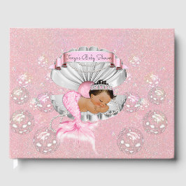 Zeemeermin Etnische Baby Meisje Roze Schelp Parels Gastenboek