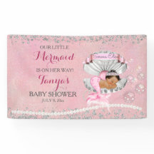 Zeemeermin Etnische Baby Roze Schelp Parels