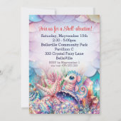 Zeemeermin Fairy Verjaardagsfeestje Kaart (Achterkant)