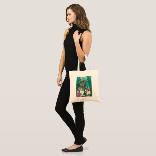 Zeemeermin Familie (bruine huid en ogen) Canvas ta Tote Bag (Voorkant (model))